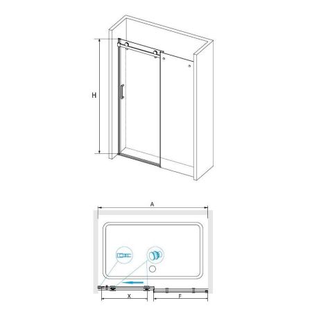 Душевая дверь RGW TO-14 (1200, Прозрачное), артикул 02071412-11