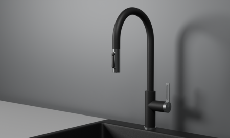 Смеситель для кухни GRANULA с выдвижным изливом и подключением к фильтру (8168, ТУРМАЛИН), артикул 8168, ТУРМАЛИН