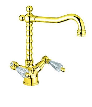 Смеситель для кухни Fiore GIOIELLI (SWAROVSKI®) 08OO0625, золото
