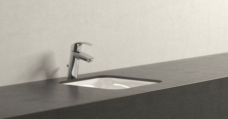 Смеситель для раковины GROHE Eurosmart с донным клапаном, средний излив, хром (23322001)