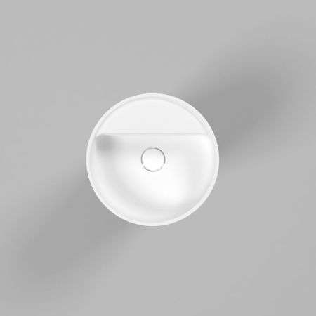 Умывальник WHITECROSS Pantheon D=43 (белый мат) иск. камень