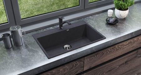 Кухонная мойка Ulgran Quartz Forte 760-08, космос, артикул Forte 760-08