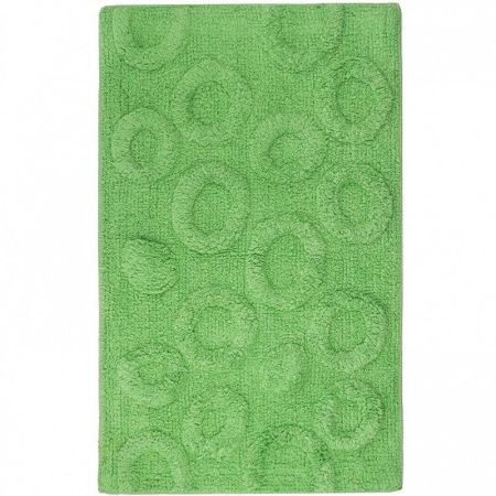 Коврик для ванной комнаты Fora 80х50 FOR-M003G Круги Зелёный