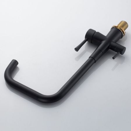 Смеситель для кухни с подключением фильтра Shevanik S528H, черный, артикул S528H