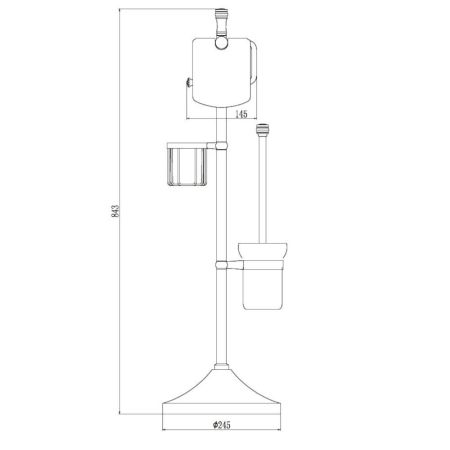 Напольная стойка Savol S-0Y580B, золото, артикул S-0Y580B