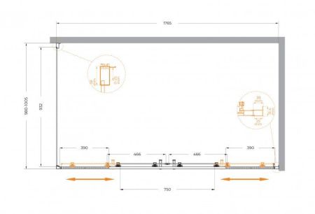 MOLVENO-AH-2/1-170/90-C-Cr-IV Душевой уголок, артикул MOLVENO-AH-2/1-170/90-C-Cr-IV