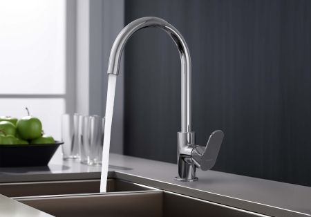 Смеситель для кухни AQUATEK AQ1282CR ОБЕРОН, артикул AQ1282CR