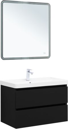 Тумба под раковину Aquanet Вега 2.0 80 черный, артикул 00337955