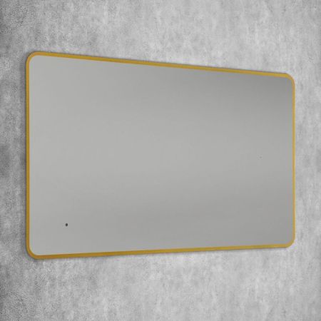 Зеркало с подсветкой ART&MAX Siena S AM-SieS-600-1000-DS-F-Gold, артикул AM-SieS-600-1000-DS-F-Gold