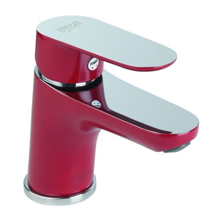 Смеситель для раковины Fiore KEVON CHIC 81RX8120, хром/красный, артикул 81RX8120