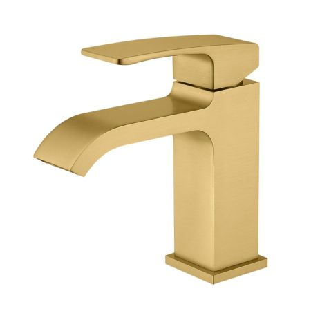 Смеситель для раковины Raglo R02.10.03, золотой сатин, артикул R02.10.03