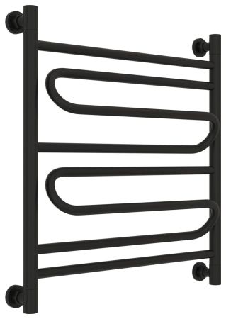 Полотенцесушитель водяной "ЭЛЕГИЯ+" 600х600 (Матовый черный), артикул 31-0205-6060