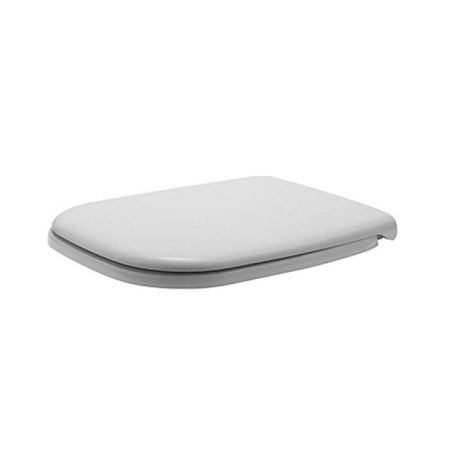 Сиденье для унитаза, Duravit, D-Code, с крышкой, ширина, мм-355, глубина, мм-425, высота, мм-30, тип шарниров-SoftClose, материал шарниров-пластик, цвет шарниров-хром, декор-без декора, цвет-белый, артикул 0067390000