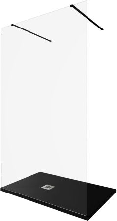 Душевая перегородка Allen Brau Infinity 2 120 3.21045.BBA черный браш, артикул 3.21045.BBA