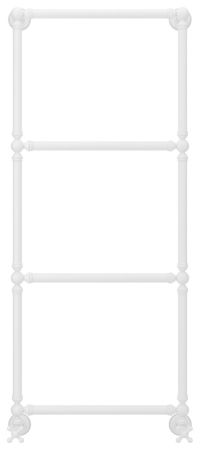 Полотенцесушитель, Сунержа, Ренессанс 1304, водяной, ширина, мм-572, глубина, мм-184, высота, мм-1333, межосевое расстояние-500, подключение-нижнее, мощность, Вт-300, присоединительный размер-НР G 1/2" / НР G 3/4" (эксцентрик), материал-нержавеющая сталь,