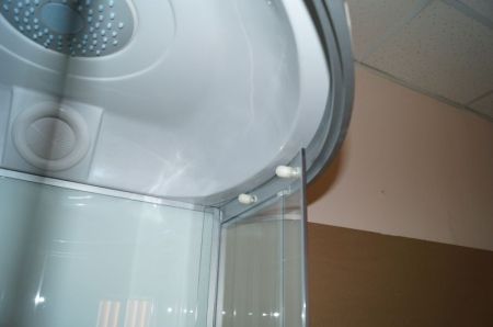 Душевая кабина Parly Bianco BMM95 95х215 профиль Сатин стекло прозрачное