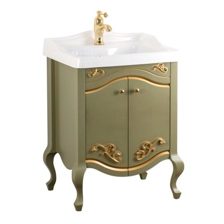 IMPERO База L61xH74xP48 см. для раковины 60 см, 2 двери, цвет: OLIVA, артикул 25968