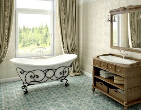 Ванна из искусственного камня Эстет Бостон 180x74 Белая