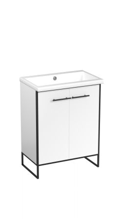 Тумба "Айрон 70", черный/белый, Сомо 70 / Фостер 70