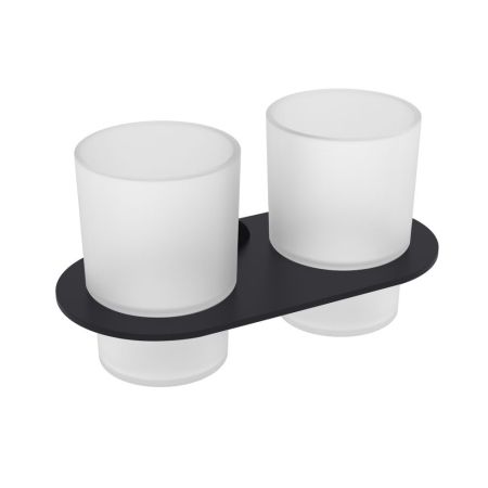 Стакан для ванной комнаты двойной Raglo R300.08.06, черный