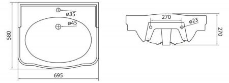 Пьедестал BelBagno BOHEME BB115P