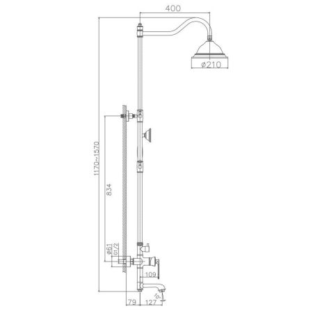 Душевая система Haiba HB24181, хром, артикул HB24181