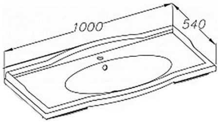 Раковина Florentina Лаура 100 10.210.01000.001 Белая