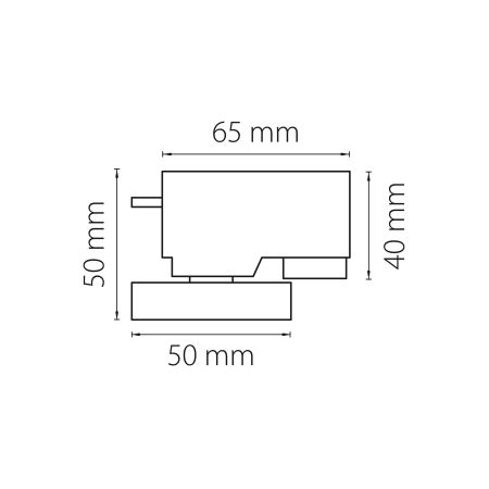 Трековое крепление с 1-фазным адаптером к 05101x/05105х/21444x Asta Lightstar 592019, артикул 592019