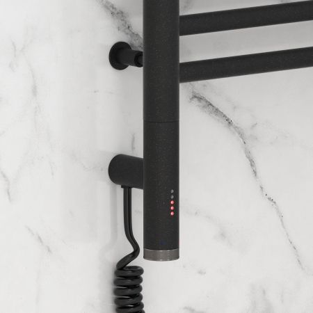 Полотенцесушитель электрический "БОГЕМА 3.0" прямая 1000х300 / МЭМ левый (Тёмный титан муар), артикул 15-5804-1030