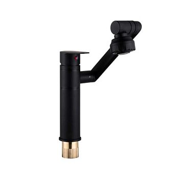 Смеситель для кухни FASHUN A4017-7, черный