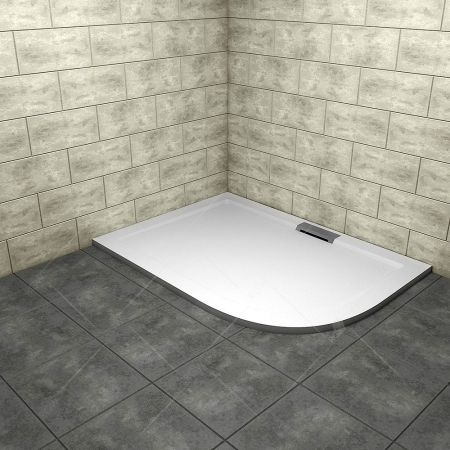 Душевой поддон асимметричный RGW GWS-41L Белый (900x1000)