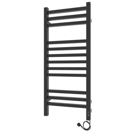 Полотенцесушитель электро "Астор ЧКЧ12 350х900", черный муар, правый