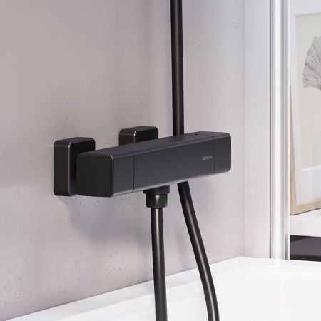 536000300 Gala термостатный смеситель для душа, чёрный, артикул 536000300