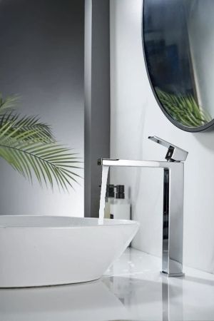 Смеситель для раковины высокий Knotlor KN-24, хром