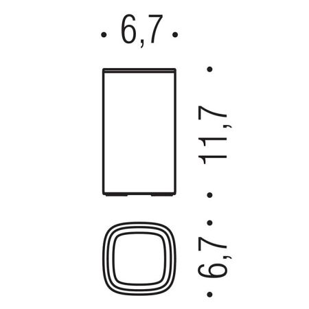 Colombo Trenta Стакан настольный, цвет: хром, артикул B3041.CR