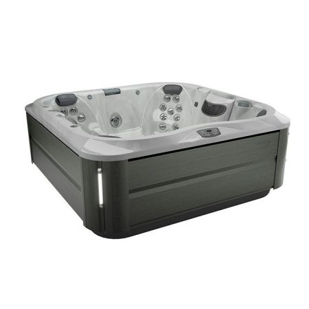 JACUZZI J375 Минибассейн 231х231х97 см, уф+озон, теплоизоляция, подсветка, Bluewave, 3кВТ, цвет Platinum, внешняя панель Smoked Ebony , без крышки, артикул ZM12ZY0EW40