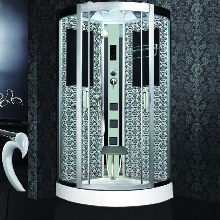 Душевая кабина Niagara Lux 7715 90x90 профиль Золото задняя стенка Золото, артикул 7715G