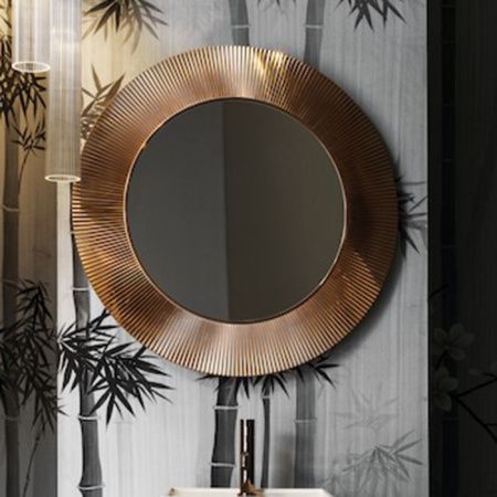 Laufen Kartell Зеркало круглое d=780мм, настенное, без подсветки, цвет: янтарь