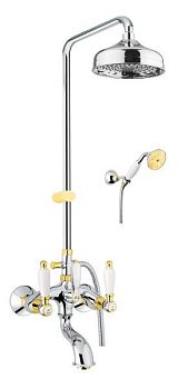 Душевая система Fiore COLONIALE 02CO0615, хром/золото