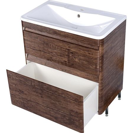 Тумба напольная "Атлантика 80", Люкс старое дерево, PLUS