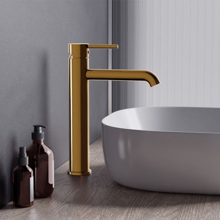 360250600 Scandinavian Pure, смеситель для раковины высокий, золото