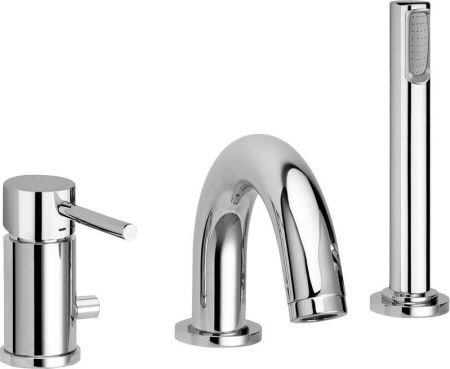 Смеситель на борт ванны Paffoni Light LIG040LCR, артикул LIG040LCR