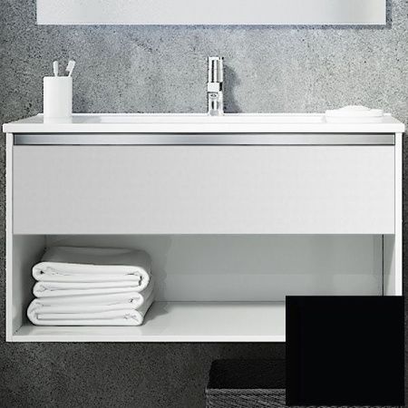 Тумба с раковиной SanVit Контур 70 kkont070 в цвете Ral подвесная Черный глянец Тумба с раковиной SanVit Контур 70 kkont070 в цвете Ral подвесная Черный глянец