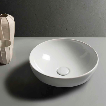 Донный клапан, Globo, для раковин, материал крышки-керамика, цвет крышки-белый, артикул FI024BI