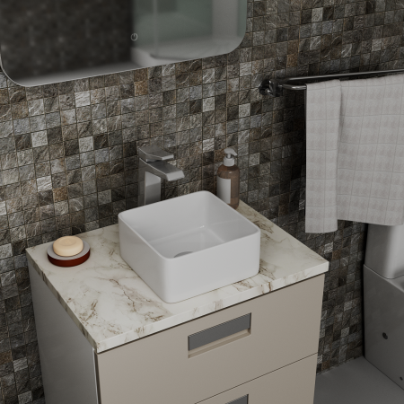 Раковина накладная DK Berlin, 240*240*120мм, белый (DT1431116), артикул DT1431116