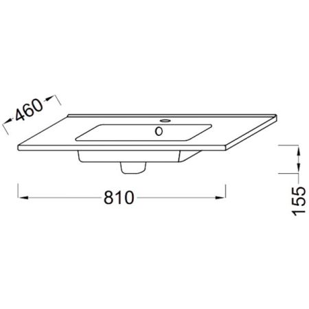Раковина мебельная JACOB DELAFON OLA EXTA112-00 (накладная, (81*46), белый), шт, артикул EXTA112-00