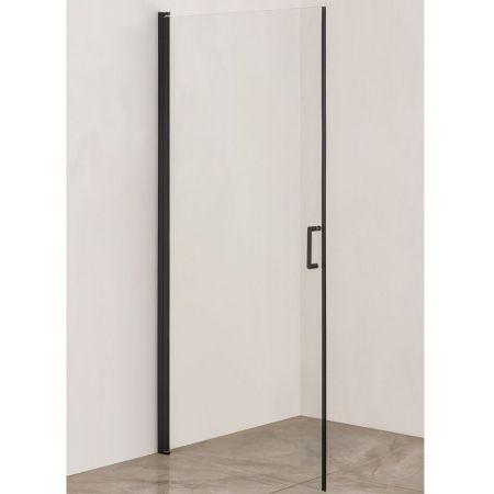 Дверь душевого уголка Orange E04-090TB/D 90x190 профиль Черный стекло прозрачное, артикул E04-090TB/D