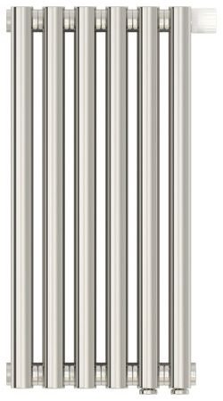 Отопительный радиатор ЭСТЕТ-00 н/ж EU50 500х270 / 6 сек (Матовый ЧЁРНЫЙ)