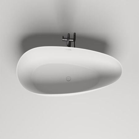 Salini PAOLA In Ванна отдельностоящая 1720х827х578мм, ''Up&Down'', сифон, слив-перелив, (нужен подиум) S-Sense, глянцевый, белый. Фурнитура: белая., артикул 101612G