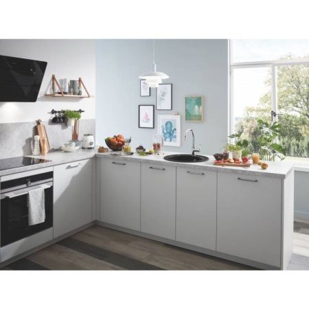 Мойка GROHE K200 с одной чашей, диаметр 510 мм, серый гранит (31656AT0) Мойка GROHE K200 с одной чашей, диаметр 510 мм, серый гранит (31656AT0)